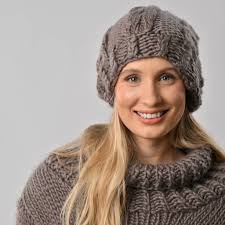 Ted Cable Hat Intermediate Knitting Kit By Wool Couture