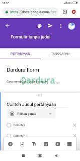 Pendaftaran akun ini gratis dan tanpa langganan. Cara Membuat Formulir Online Di Hp Android Menggunakan Google Forms Dardura