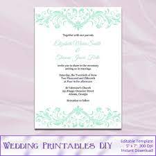 Mint Wedding Invitation Templates Diy Printable Light Green And White Invit Minted Wedding Invitations Green Wedding Invitations Wedding Invitation Templates