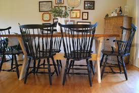 You may want to paint your chairs but leave the cushions the way they are. How To Paint Windsor Chairs Black Delight