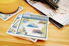 Details About Bellingham Wa Nautical Chart Lp Artwork Posters Wood Metal Signs