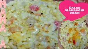 Salad buah yang biasa disajikan sebagai hidangan penutup suatu menu makanan ini bisa juga dimakan secara terpisah — kapan saja. Salad Makaroni Buah Buahan Macaroni Fruits Salad Dessert Youtube