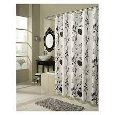 Cassandra Shower Curtain Black Shower Curtains White Shower Curtain Black Curtains