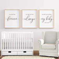 I Ll Love You Forever Printable Art Nursery Wall Art Etsy Baby Boy Nurseries Baby Girl Shower Gifts Baby Decor