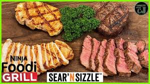 Pressure cook them to tender and crisp them up all in one i'll be doing a full and thorough review on the ninja foodie soon. Ninja Foodi Grill Sear N Sizzle Filet Mignon And Pork Chops Ninja Foodi Grill Recipes Bbq Grilling Video Recipes