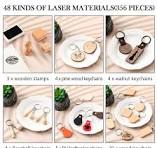 Amazon.com: Tondiamo 356 Pcs Laser Engraving Material kit ...