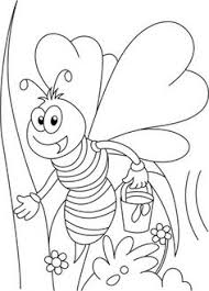 Miss Honey Bee On Her Tweet Coloring Pages Download Free Miss Honey Bee On Her Bee Coloring Pages Honey Bee Drawing Bee Drawing