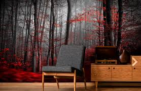 Go bold with red wallpaper, which can bring a refined character to your room. Red Wallpaper Wall Murals Wallsauce Nz