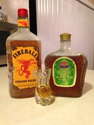 Fireball Whiskey And The New Regal Apple Crown Royal Apple Cinnamon Shot Halloween Cocktail Recipes Apple Drinks Fireball Drinks