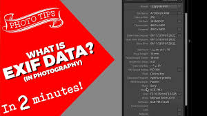 How do you get lens and focal length exif metadata into your raw files? What Is Exif Data Youtube