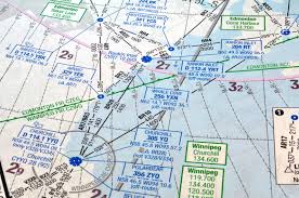 air navigation chart stock image image of waypoint route