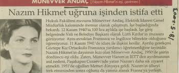 Tekin Deniz على X: &quot;Münevver Andaç ...