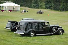 37 Packard Art Carved Hearse Hearse Antique Cars Flower Car