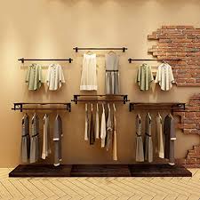 The durable frames assemble with little effort. Pllp Coat Racks Clothes Stand Pine Wood Single Clothing Store Shelves Display Stand Wall Shelves Rack Wall Hanging On The Wall Hangers Clothes Drying Clothes Rack Stable And Durable Clothes Tree Buy Online In Bosnia And