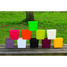 The home of premium indoor plant containers. Orange Aga Flower Pots Square