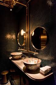 These bathrooms are meant to serve a large number of people in a given instance. A French Fine Dining Restaurant With A Bohemian Twist Restaurant Bathroom Restaurant Interior Contemporary Home Decor