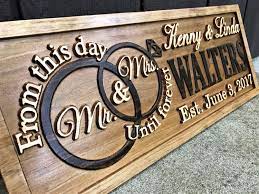 Mr And Mrs Sign Wooden Wedding Signs Wood Wedding Gift Custom Etsy Wood Wedding Signs Personalized Wood Signs Carved Wood Signs