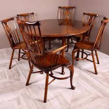 Shop with afterpay on eligible items. Oval Oak Dining Table And Six Chairs By Titchmarsh Goodwin Tinker And Toad