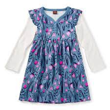 Snowdrop Button Neck Dress Girls Dress Shop Tea Collection Dress Dresses