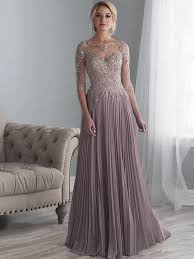 Long Applique Mother Of The Bride Dress With Sleeves Mother Of The Bride Dresses Long Groom Dress Mother Of The Bride Gown