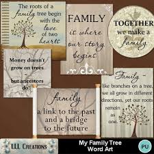 This makes us feel warm and fuzzy inside. Digital Scrapbooking Kits My Family Tree Word Art Lllcrtn Family Heritage Love Memories Vintage Word Design Mymemories