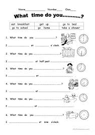 What Time Do You English Worksheets For Kids English Primary School English Language Teaching