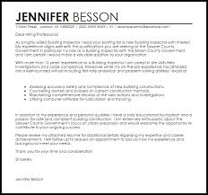 Inspector Cover Letter Sample Cover Letter Templates Examples