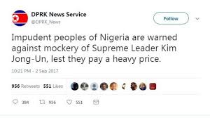 Sadly, to nigeria and nigerians, ghana was announced to host twitter's first africa office. North Korea Dey Warn Nigeria On Top Twitter Bbc News Pidgin