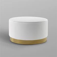 We did not find results for: Posh Living Suchada Faux Leather Round Cocktail Ottoman In White Gold Non112 01wg Cx