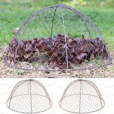 Lot De 2 Cloches De Protection En Grillage A Poule H 26cm Grillage A Poule Artisanat Avec Du Grillage Plante