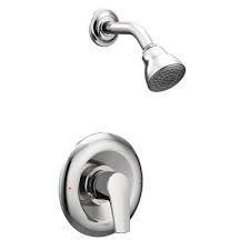 U by moen smart faucet. Moen Method Single Handle 1 Spray Posi Temp Shower Faucet Trim Kit Only In Chrome Valve Not Included T2802 The Home Depot