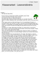 Die schüler sollen vorgegebenen text bearbeiten: Klassenarbeit Zu Leseverstandnis Klassenarbeiten Leseverstandnis Leseverstandnis Klasse 3