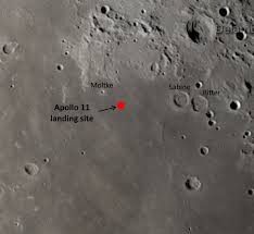 tonight look for the apollo 11 landing site