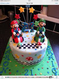 In paper mario, a cake can be simply made by cooking a cake mix that is only found in shy guy's toy box. 21st Mario And Luigi Kart Cake Cake By Berns Cakes Cakesdecor