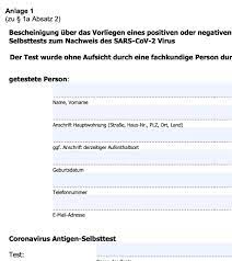 Wie effektiv solche schnelltest sind, bleibt bisher außerdem fraglich. Bescheinigung Uber Einen Absolvierten Corona Selbsttest Pdf Download Chip