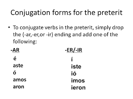 Preterite Vs Imperfect Endings Related Keywords