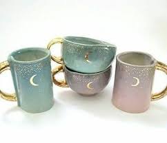 Most Recent Screen Pottery Mugs Moon Ideas Crescent Moon Pottery Pastel Mug With Gold Moon Ideas Moon Mugs Pottery Screen Mugs Pottery Pottery Cups