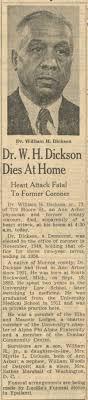 Dr. W. H. Dickson Dies At Home