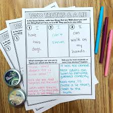 Two Truths And A Lie With A Free Printable Speechy Musings Inferencing Activities Speech And Language Speech Activities