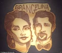 Flapjack artist Daniel 'Dr. Dan' Drake creates incredible pancake shaped  like Brangelina