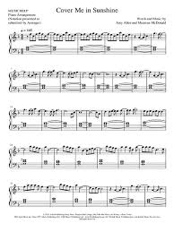 Uncategorized cover me in sunshine piano sheet music. Musichelp Cover Me In Sunshine Sheet Music Piano Solo In F Major Download Print Sku Mn0228387