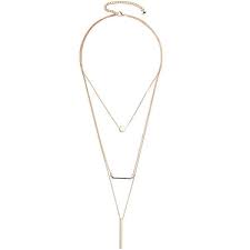 Guess By Marciano Gold Tone Layered Necklace 24 Liked On Polyvore Featuring Jewelry Necklaces Layered Ne Circle Jewelry Layered Necklaces Petite Jewelry
