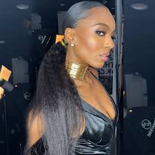 OQHAIR Kinky Straight Ponytail With Clip In 100% Human Hair Wrap-around  Magic Velcro Ponytail Extension Quality Hair