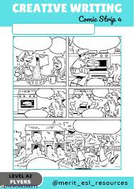 Comic Strip Write A Story Creative Writing Exercise Pdf In 2020 Creative Writing Exercises Creative Writing Comic Strips