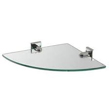 Order Online At Screwfix Com Glass Corner Shelf With Concealed Fixings Chrome Finish Free Next Day Del Glass Corner Shelves Fixed Shower Head Corner Shelves