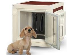 dog kennel has a built in air