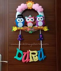 Kiz Bebek Kapi Susu Modelleri Cocuk Odasi Susleme Bebek Suslemeler Baykus