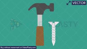 This video shows an easy way to remove a nail without a hammer. Hammer And Nail Vectors Videoplasty