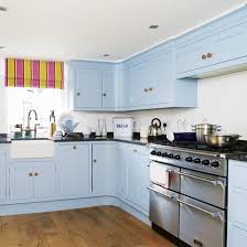 Sky Blue Kitchen Ideal Home Blue Kitchen Cabinets Kitchen Design Small Blue Kitchens