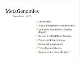 Special Topic Metagenomics Genome Sciences